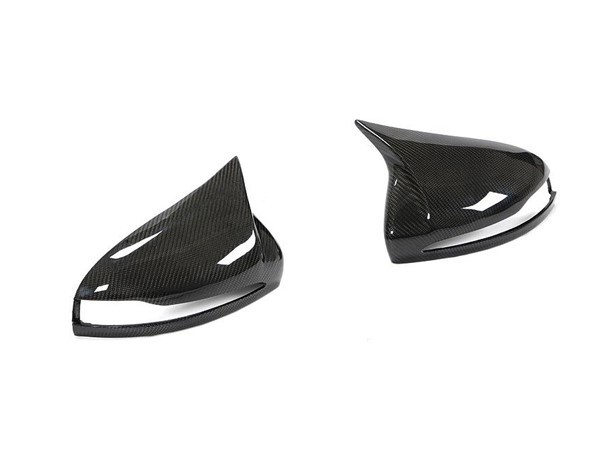 VR Aero Carbon Fiber Mirror Covers Side Door Add-on LHD Mercedes W205 | W213 | W238 | C238 | A238 |  W222  | X253 2014-2020 - VR-LHD-605