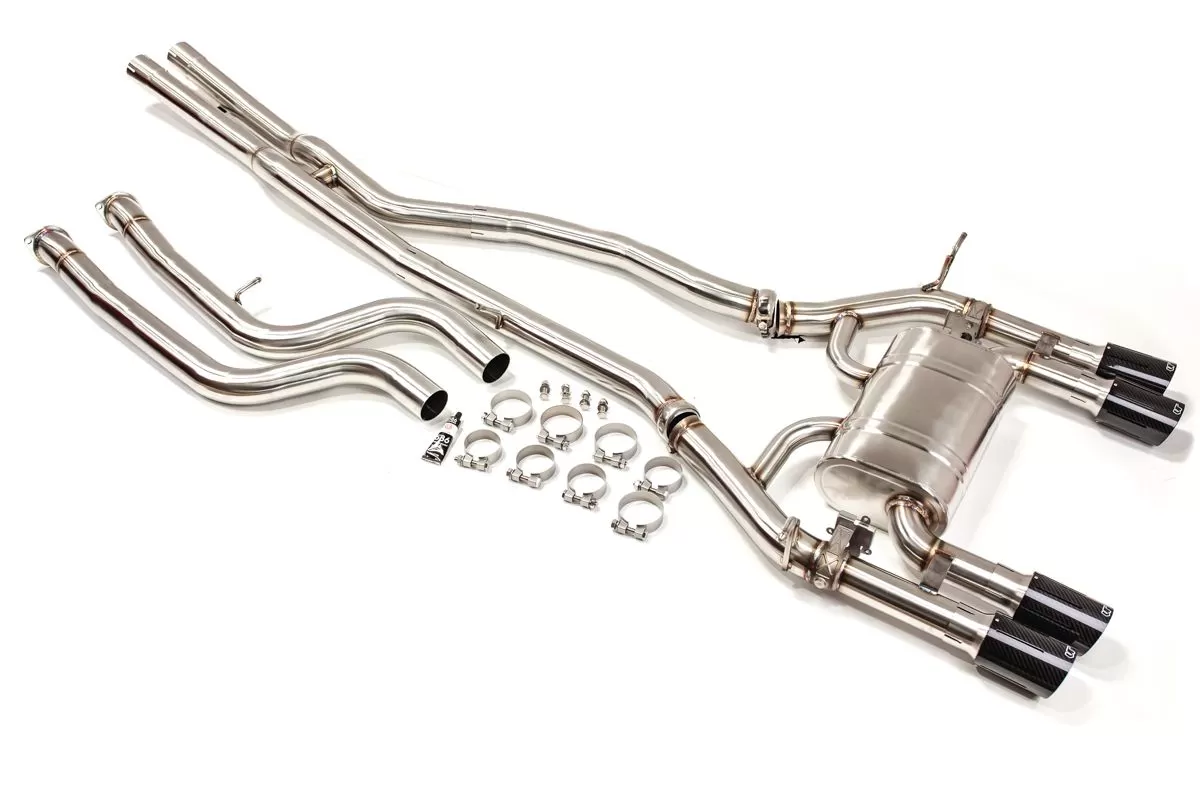 VRP Stainless Valvetronic Exhaust System with Carbon Tips BMW M3 | M4 F8x 2015-2020 - VR-F80M-170S