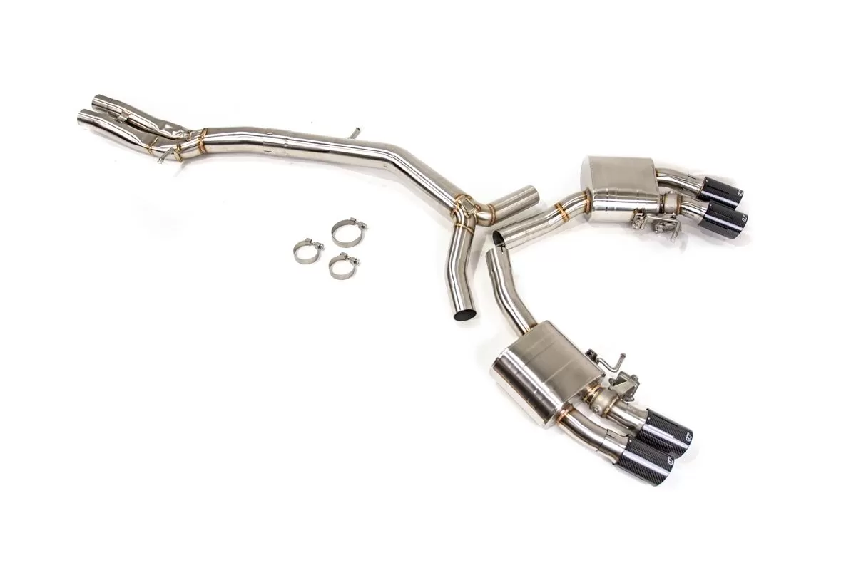 VRP Audi RS5 B9 Coupe Stainless Valvetronic Exhaust System with Carbon Tips - VR-RS5B9-170S