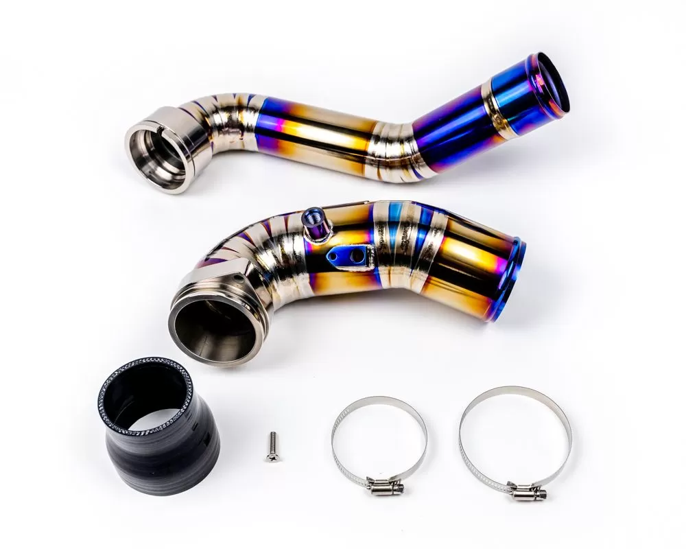 VRP Toyota Supra MKV Titanium Chargepipe and J-Pipe Kit BMW 2015-2021 - VR-A90-CP-TI