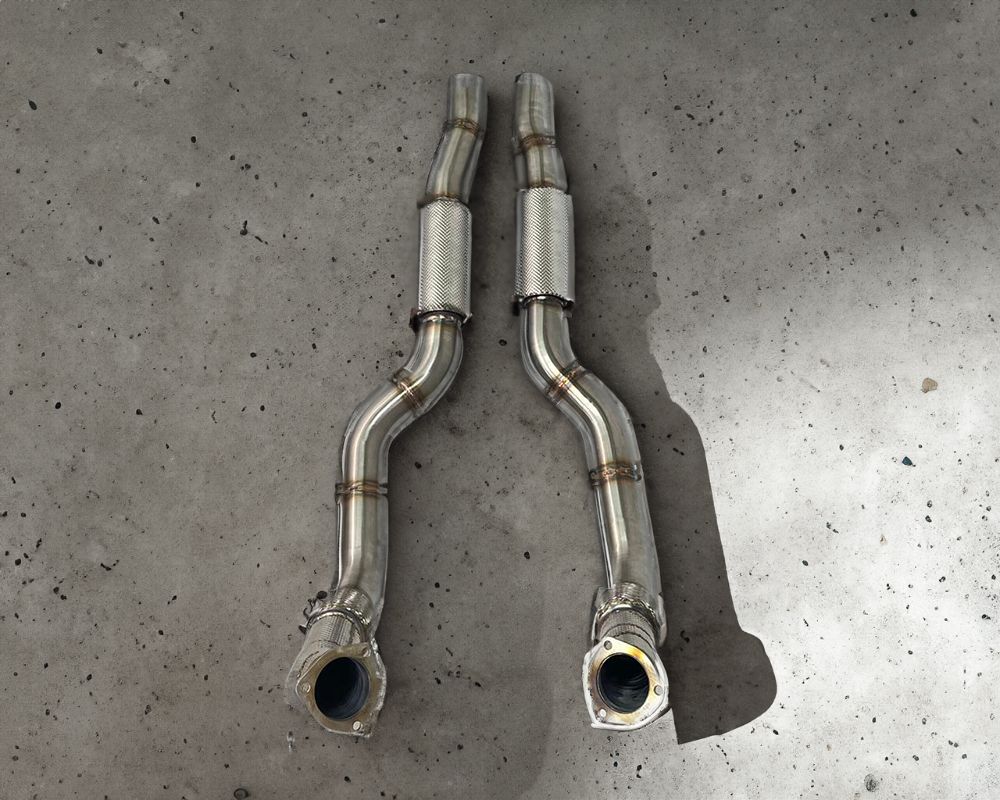 VRP Link Pipes with Flex Joint for Catback Valvetronic Exhaust Audi RS6 Avant | RS7 C8 - AU.004.C01