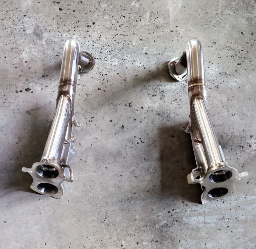 VRP Race Downpipes Stainless Steel Porsche 718 Cayman GT4 - PO.028.C01