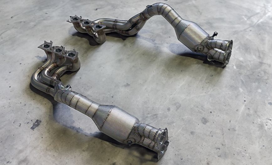 VRP High Flow Race Headers and 200 cell Catalysts Porsche 718 Cayman GT4 - PO.030.C01