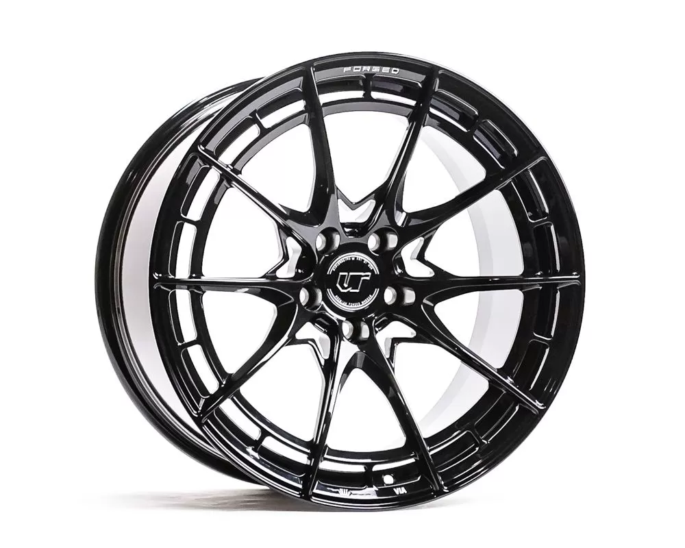 VR Forged D03-R Wheel Set Nissan 370Z 350Z 19x9.5 19x10.5 Gloss Black - VRF-D03R-370-GBLK