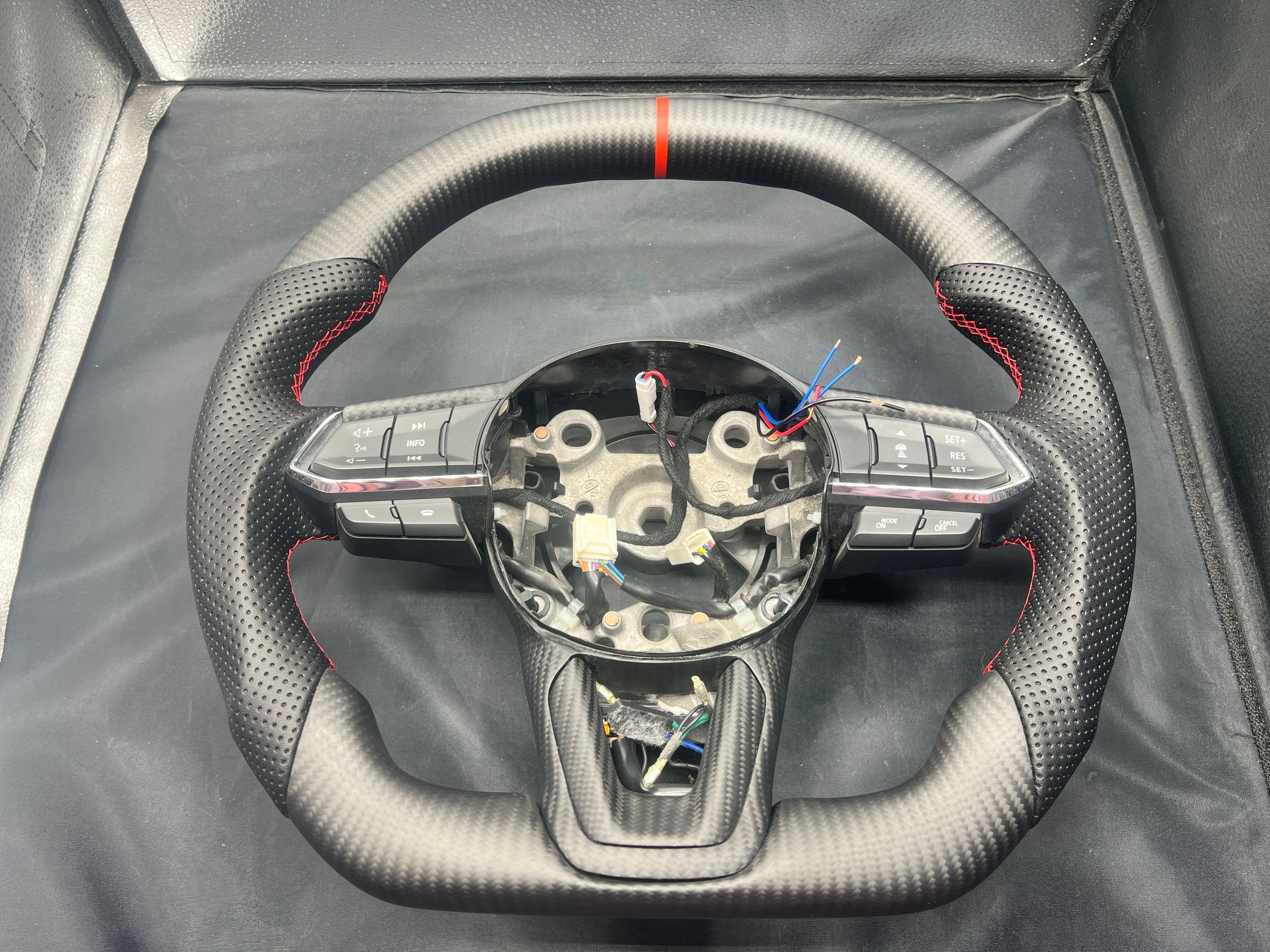 Mazda 3 | 6 | CX-3 | CX-5 | CX-9 OEM Upgraded Carbon Fiber Steering Wheel 2017-2021 - VR-MAZ-35-1719-STR-WHL-CL