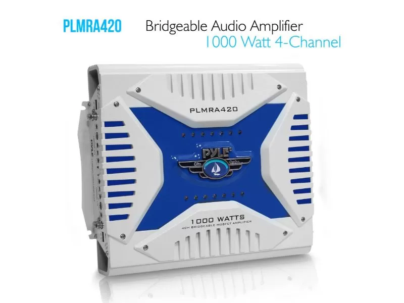 Pyle 4 Channel Amplifier 1000W Max - PLMRA420