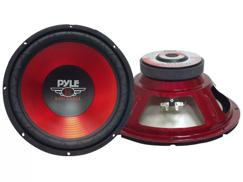 Pyle 10" Woofer 300W RMS/600W Max Single 4 Ohm Voice Coil Red Label Series - PLW10RD