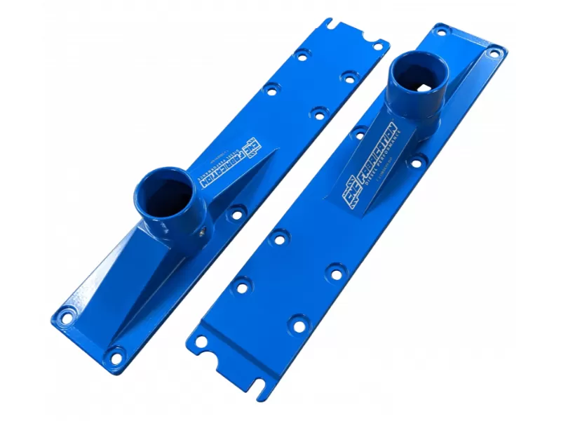 CNC Fabrication Billet Plenum Set w/ 10 Bolts Blue Ford 7.3L Powerstroke 1994-1999 - 423006