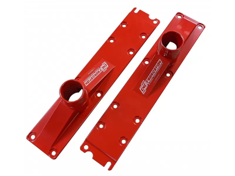 CNC Fabrication Billet Plenum Set w/ 10 Bolts Red Ford 7.3L Powerstroke 1994-1999 - 423007