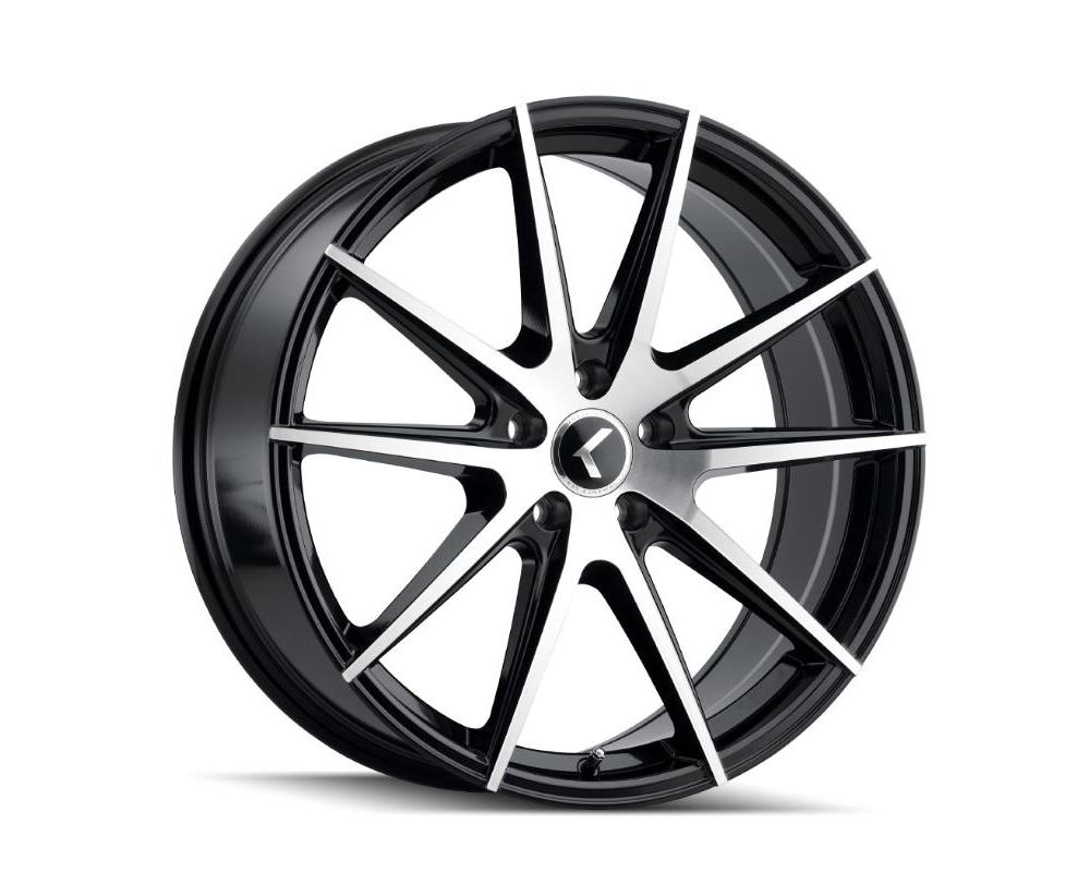 Kraze Turismo Wheel 18x8 5x120 40mm Black/Machined Face - KR193-8812BM40
