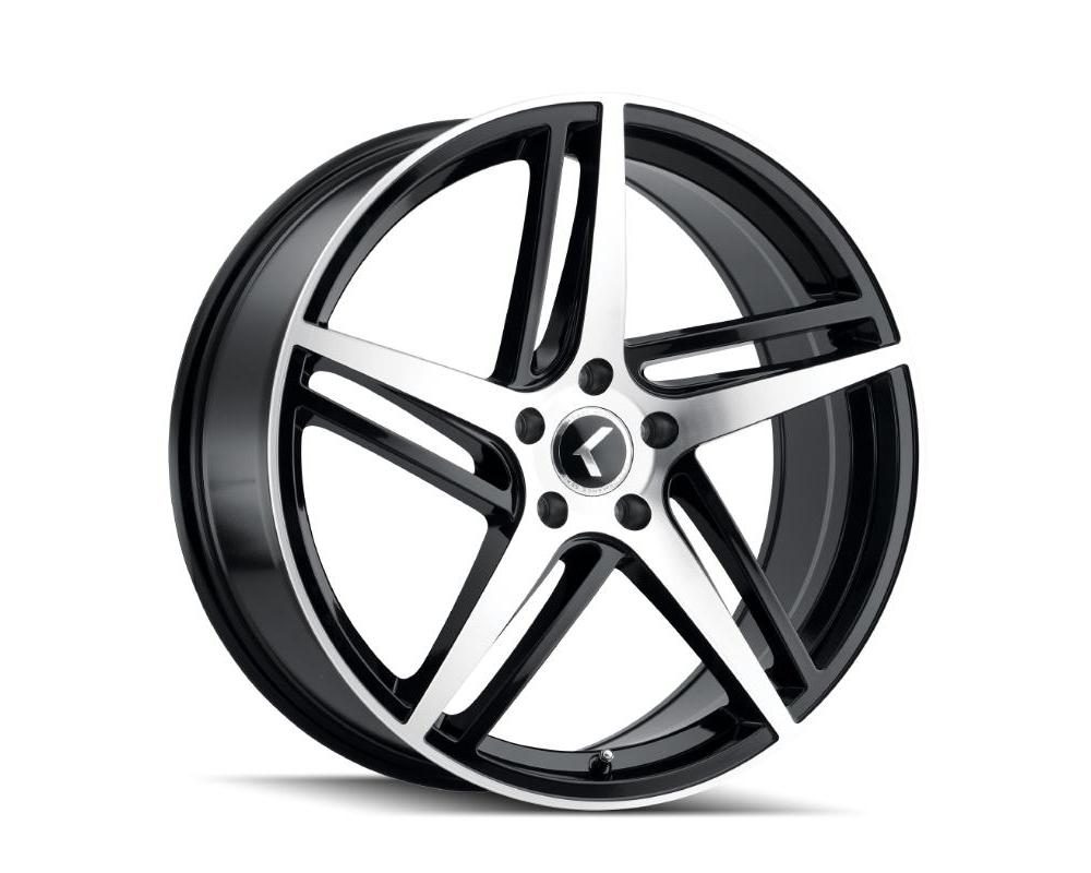 Kraze Milano Wheel 18x8 5x114.3 40mm Black/Machined Face - KR195-8865BM40