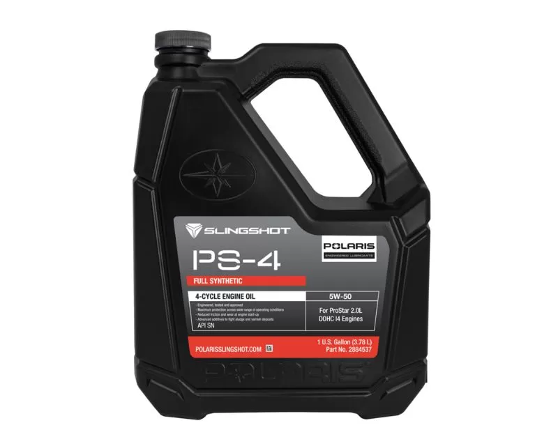 Slingshot Accessories 1 Gal. PS-4 Full-Synthetic Oil Polaris Slingshot 2020 (4 pack) - 2884537
