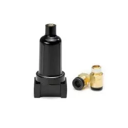 AccuAir Suspension 2 Fittings Black Moisture Trap with Filter - AA-3663