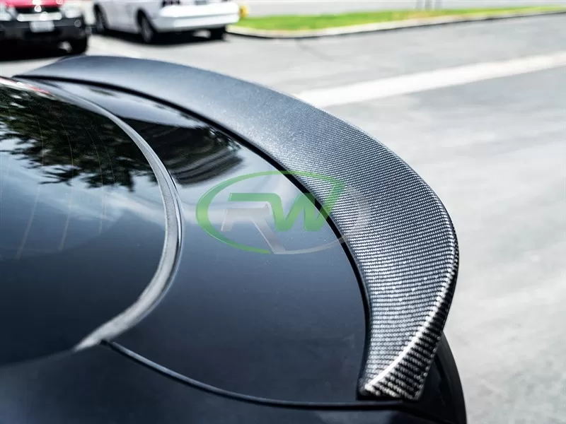 RW Carbon 3D Style CF Trunk Spoiler w/ 3M Tape BMW F16 X6 | F86 X6M 2014-2018 - bmwf16003-1