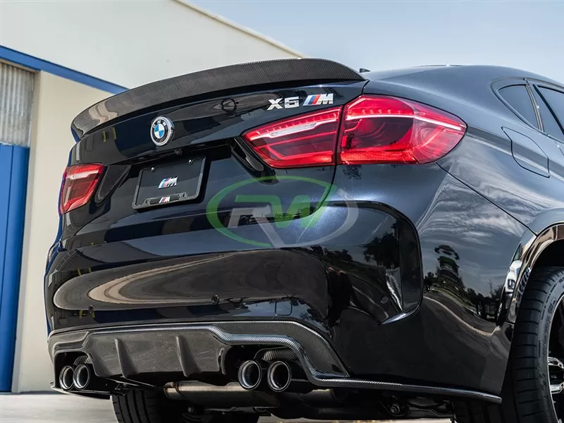 RW Carbon 3D Style Carbon Fiber Diffuser BMW F86 X6M 2015-2018 - bmwf8601