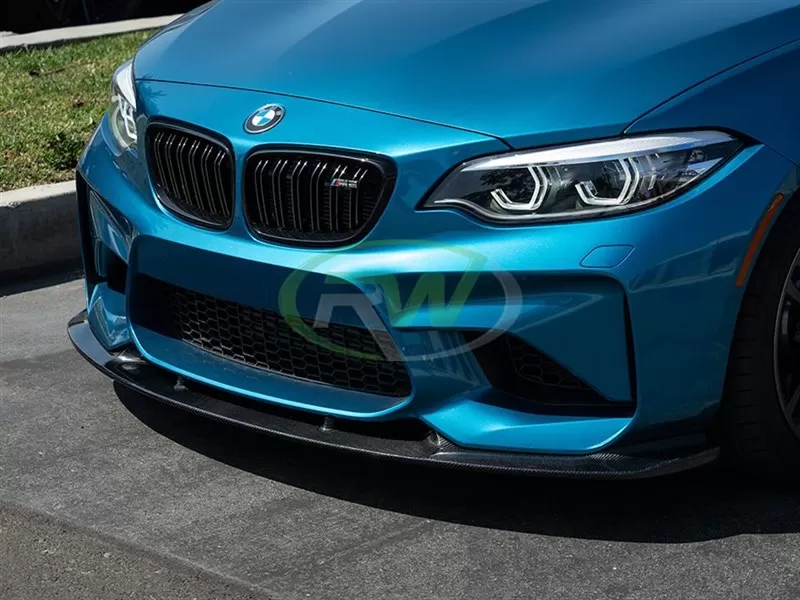 RW Carbon 3D Style CF Front Lip Spoiler BMW F87 M2 2016-2018 - bmwf8707