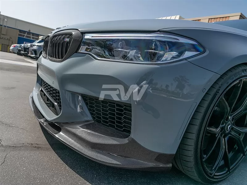 RW Carbon 3D Style Carbon Fiber Front Lip BMW F90 M5 2018-2020 - bmwf9013