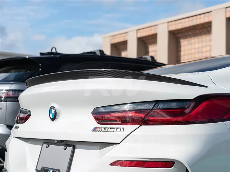 RW Carbon 3D Style CF Trunk Spoiler w/ 3M Tape BMW F92 | G15 Coupe 2019-2023 - bmwg15002-1