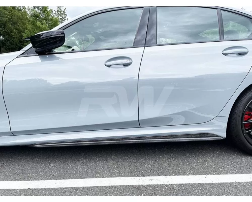 RW Carbon Performance Carbon Fiber Side Skirts BMW 330i | M340i G20 3-Series 2019-2023 - bmwg20033