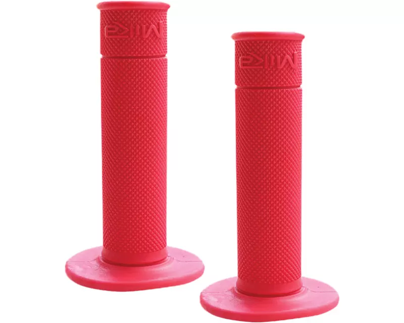 Mika Metals 50/50 Waffle Grips (Red) - GRIPS-RED