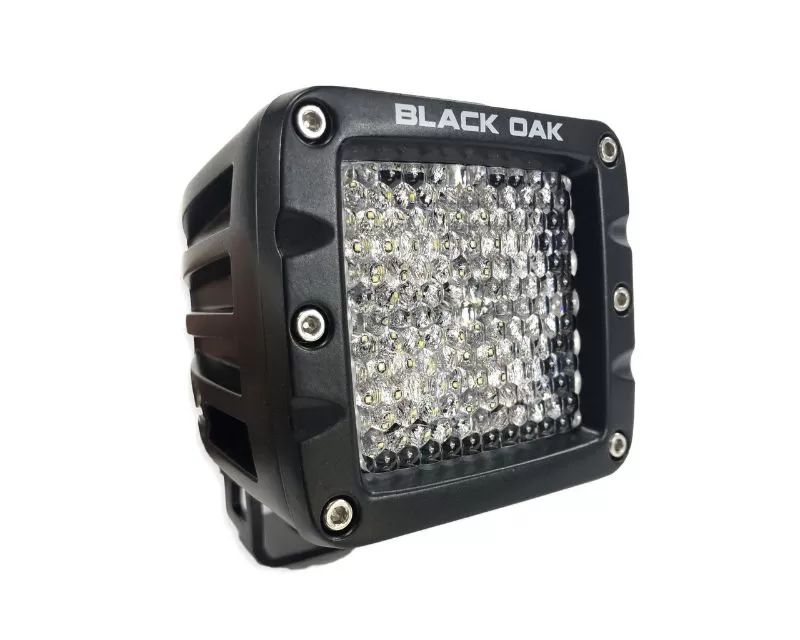 Black Oak 2 Inch Diffused LED Pod Light LED Pro Series 2.0 10W Black - 2D-POD10CR