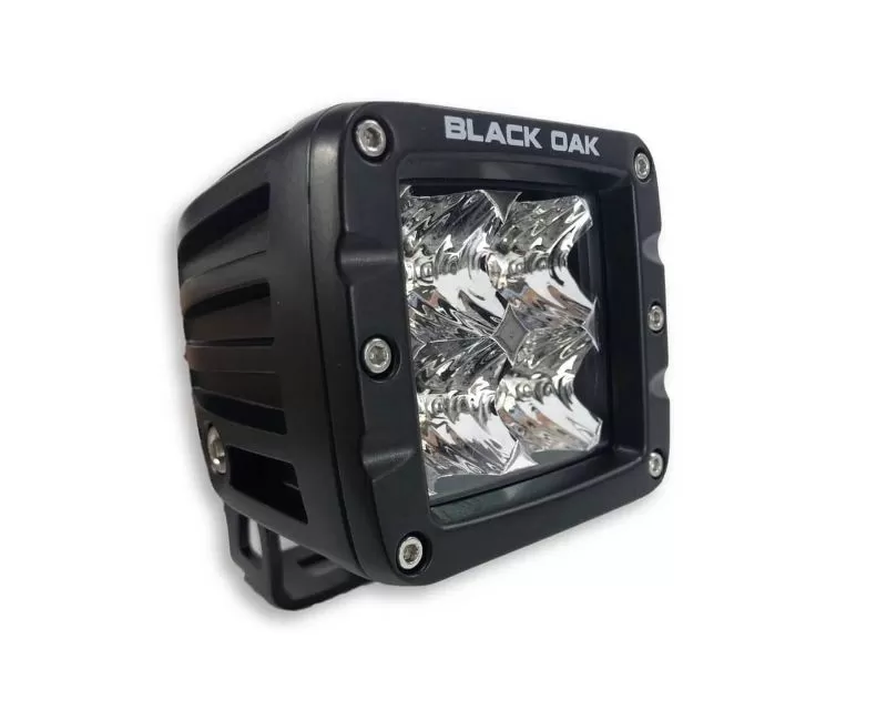 Black Oak 2 Inch Flood or Spot LED Pod Light LED Pro Series 2.0 10W Black - 2S-POD10CR