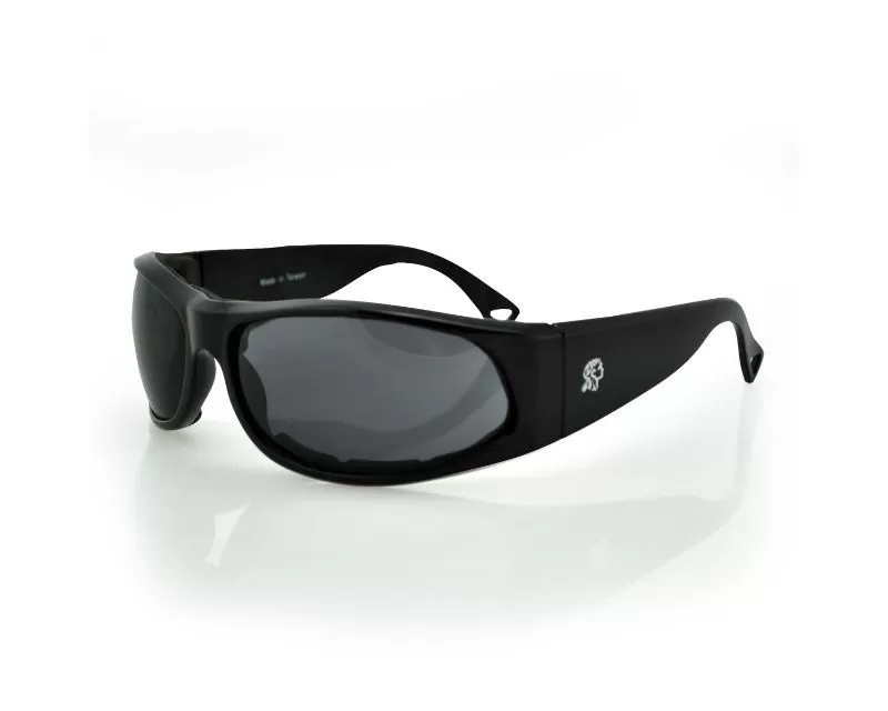 Zan California Sunglasses w/ Foam Gloss Black Frame Smoked Lens - EZCA001