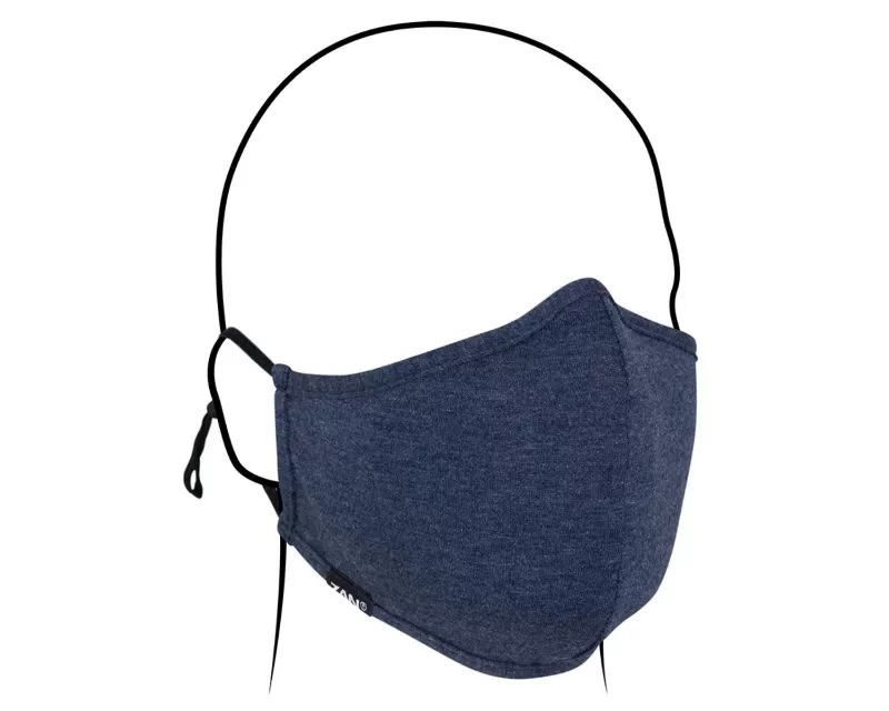 Zan Adjustable Face Mask w/ PM2.5 Filter Heather Navy - FMA284