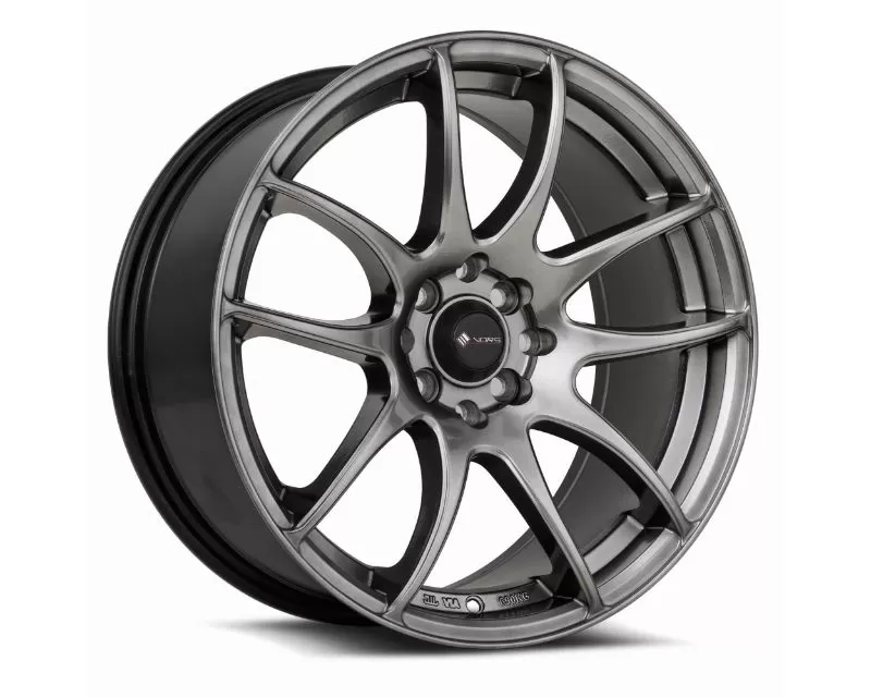 Vors Wheels TR4 17x8 4x100|4x114.3 35mm Hyper Black - TR0417808H35HB