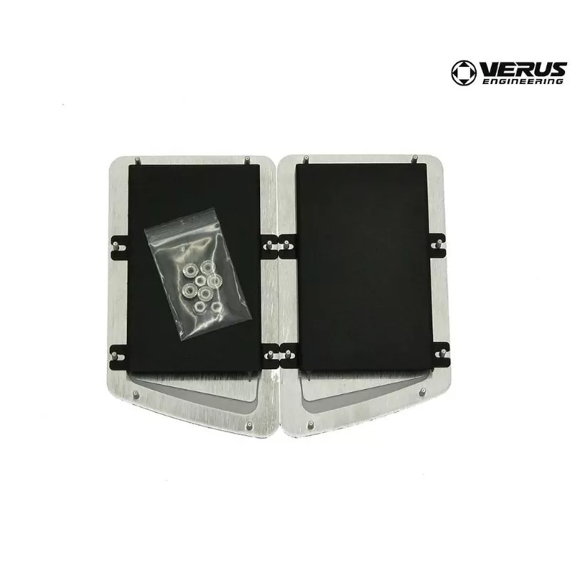 Verus Engineering Aluminum Powdercoated Black Small Hood Louver Rain Guard Kit BRZ/FRS/GT86 2012-2021 - A0051A-SML
