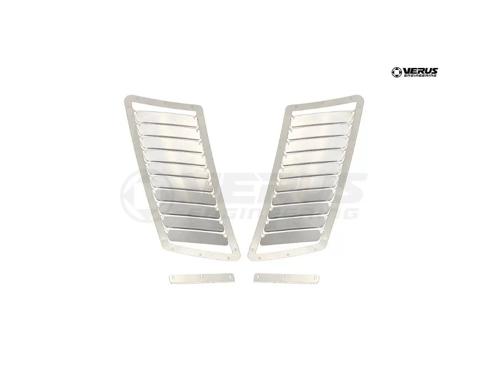 Verus Bare Aluminum Hood Louver Kit Ford Mustang S550 - A0066A-BARE