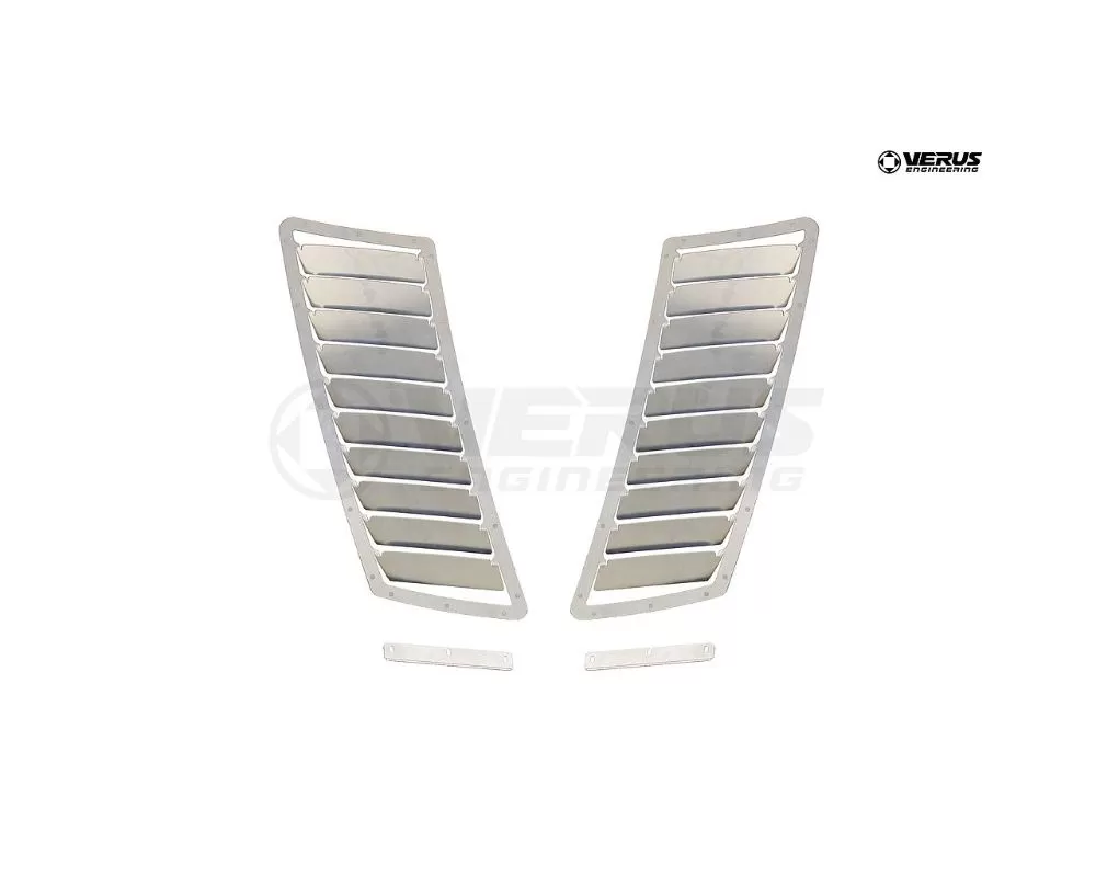 Verus Bare Aluminum Hood Louver Kit Ford Mustang S550 GT Spec - A0101A-BARE