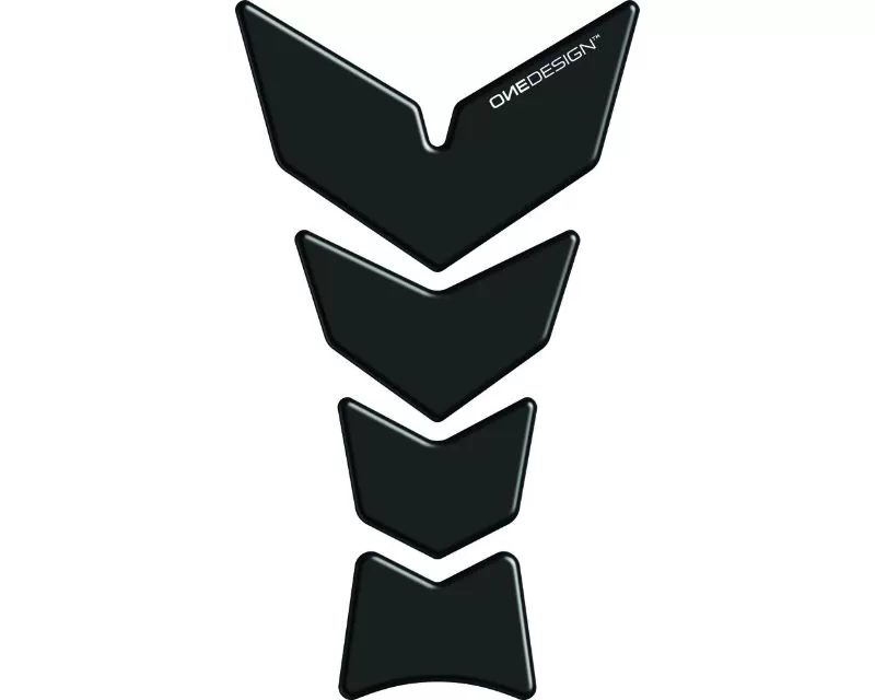 One Emblems Black Soft Touch Slim Prespaced Tank Pad Aprilia | BMW | Buell | Ducati | Honda | Kawasaki | Suzuki | Triumph | Yamaha 1984-2018 - CGAN126P