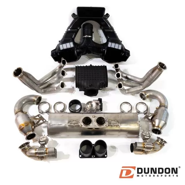 Dundon Motorsports D3 Street Header | Muffler Power Package Porsche 991.1 GT3 2014-2016 - Dundon-991.1GT3-1