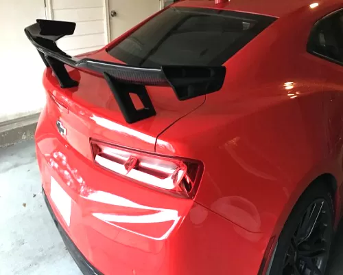 C7 Carbon 1LE Style Wing with Optional Height Carbon Fiber Chevrolet Gen6 Camaro ZL1 2016+ - G6-ZL1-1LE-RW-CF