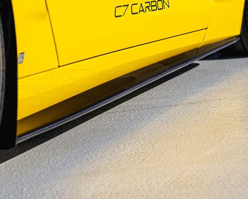 C7 Carbon CZR1 Extended Side Skirt Set Unpainted Composite Chevrolet Corvette C6 | ZR1 2005-2013 - C6-SSEX-FRP