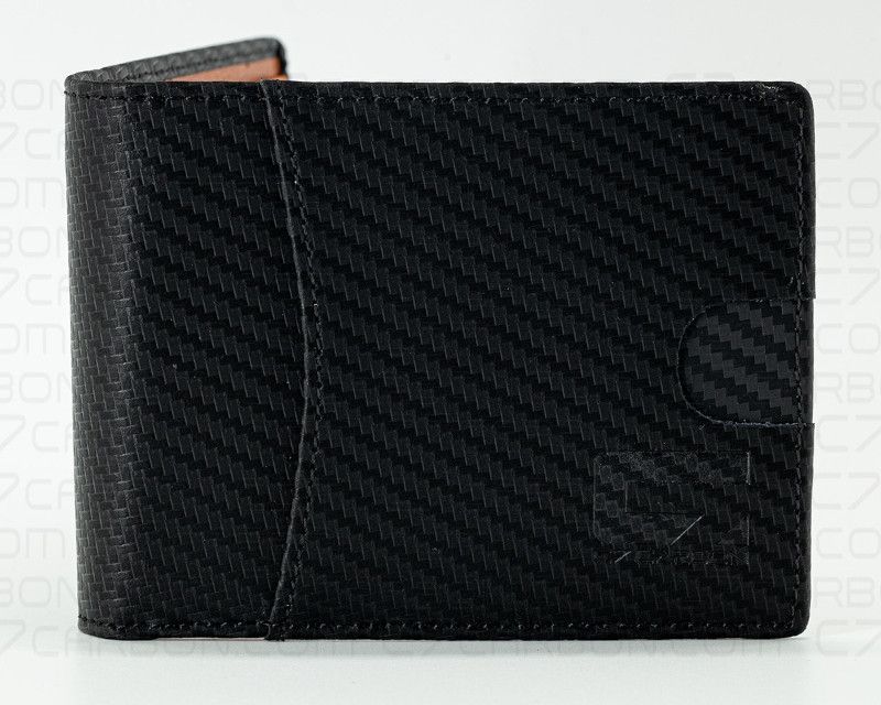 C7 CarbonLeather Wallet Bifold With RFID Blocking Carbon Fiber Black & Blue - C7W01-RFID-Blue