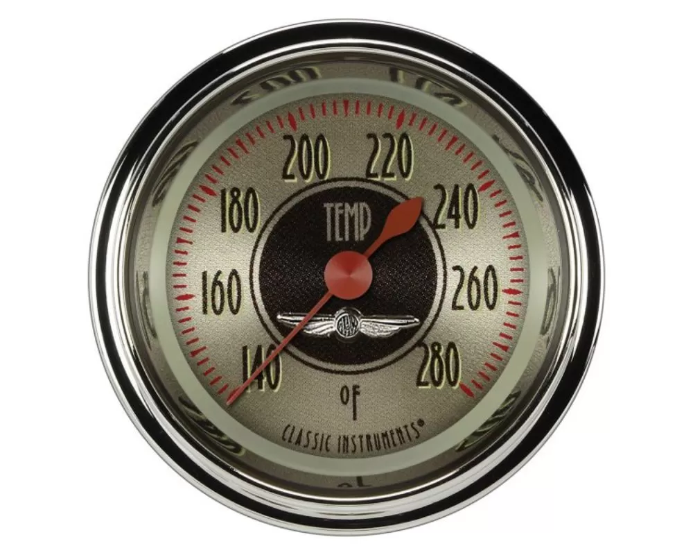 Classic Instruments All American Nickel Series 2-1/8" Water Temperature Gauge w/ 1/8" NPT - AN126SHC-02