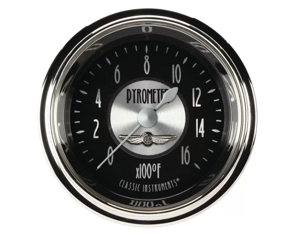 Classic Instruments All American Tradition Series 2-1/8" Exhaust Gas Temperature Gauge AT198SHC - AT198SHC