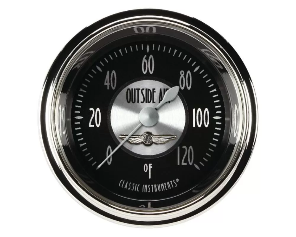 Classic Instruments All American Tradition Series 2-1/8" Air Temperature Gauge - AT199SHC