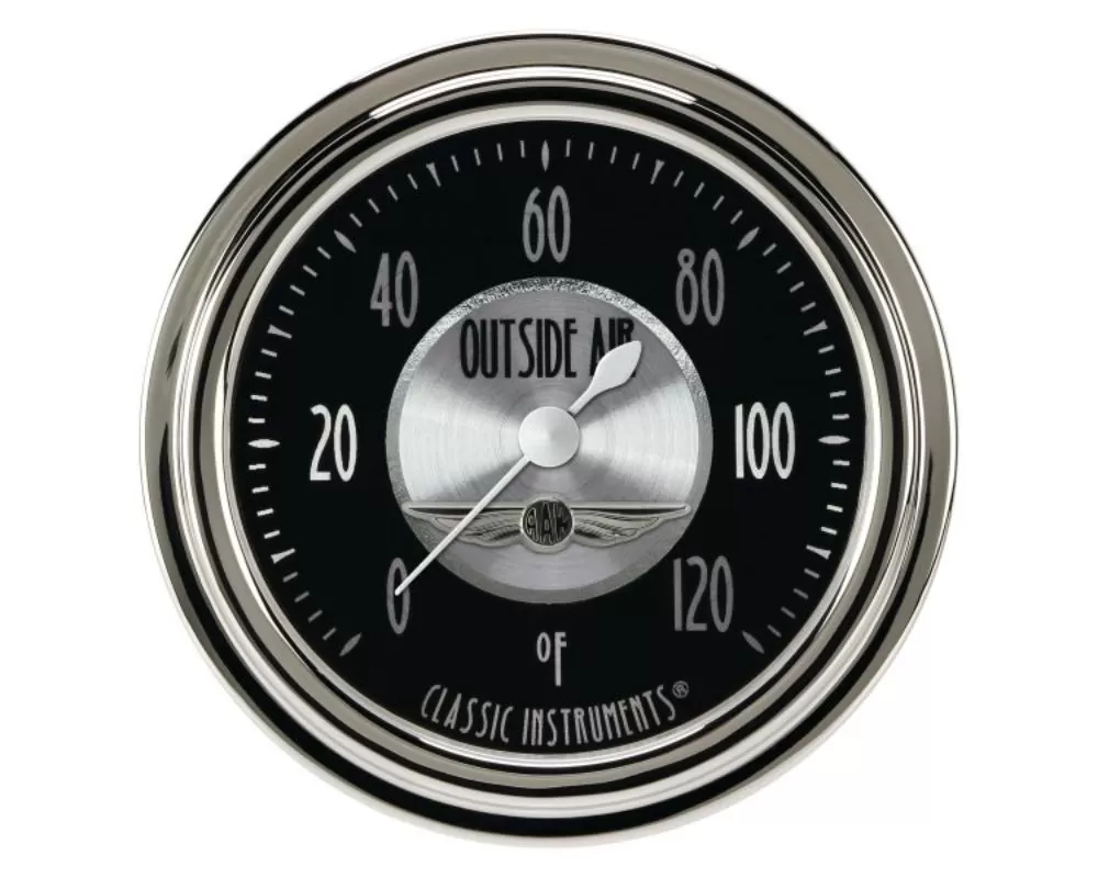 Classic Instruments All American Tradition Series 2-5/8" Air Temperature Gauge - AT399SLC