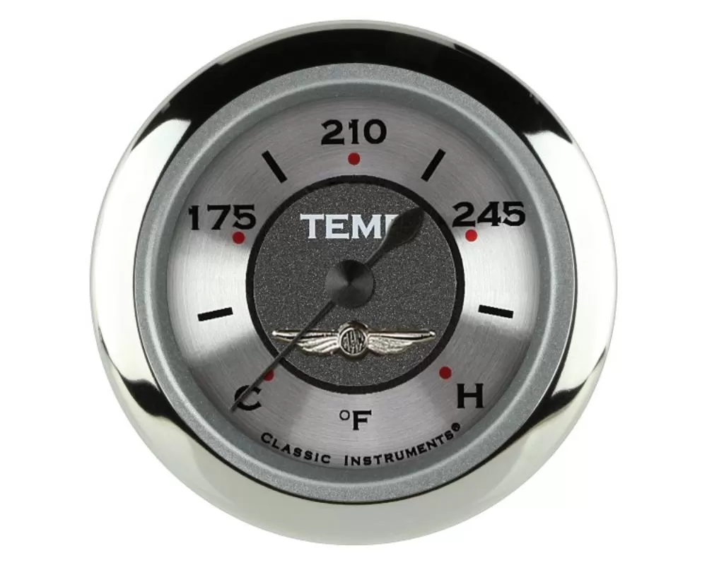 Classic Instruments All American Series 2-1/8" Water Temperature Gauge w/ 1/8" NPT - AW126SRC-02