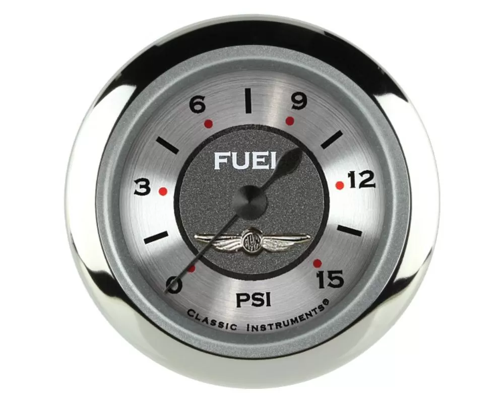 Classic Instruments All American Series 2-1/8" 15psi Fuel Pressure Gauge - AW145SRC