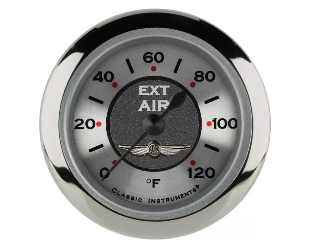 Classic Instruments All American Series 2-1/8" Air Temperature Gauge - AW199SRC