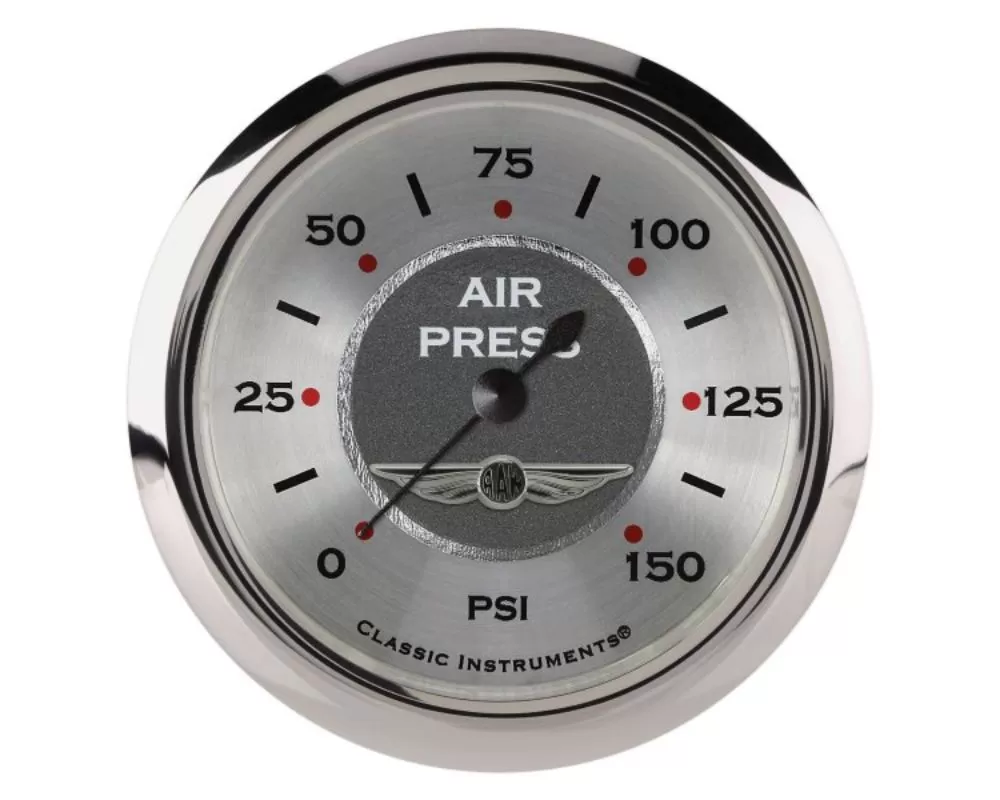 Classic Instruments All American Series 2-5/8" 150 PSI Air Pressure Gauge - AW318SRC