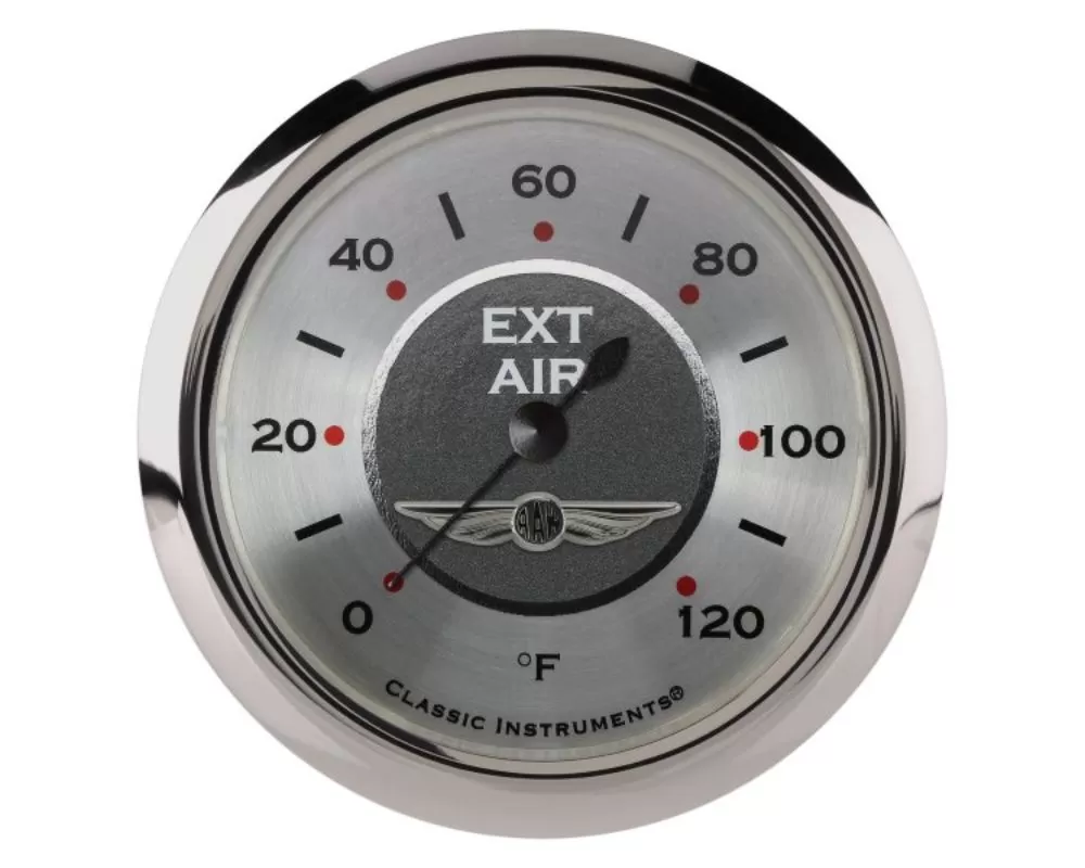 Classic Instruments All American Series 2-5/8" Air Temperature Gauge - AW399SRC