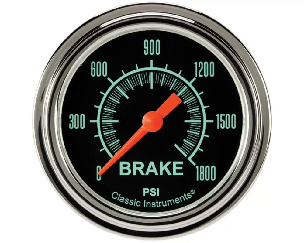 Classic Instruments G-Stock 2 5/8" Full Sweep Brake Pressure Gauge - GS367SLF