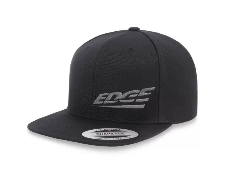 Edge Black Flat Bill Hat - 99203E