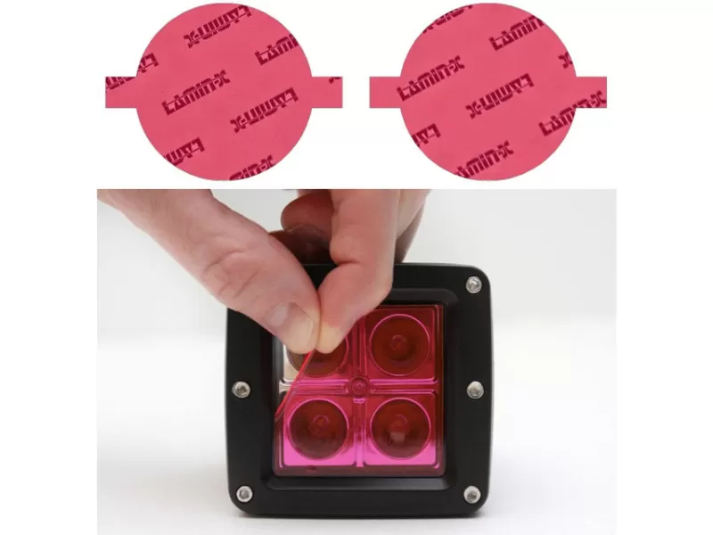 Lamin-X Fog Light Covers Pink Jeep Compass 2022-2023 - J131P