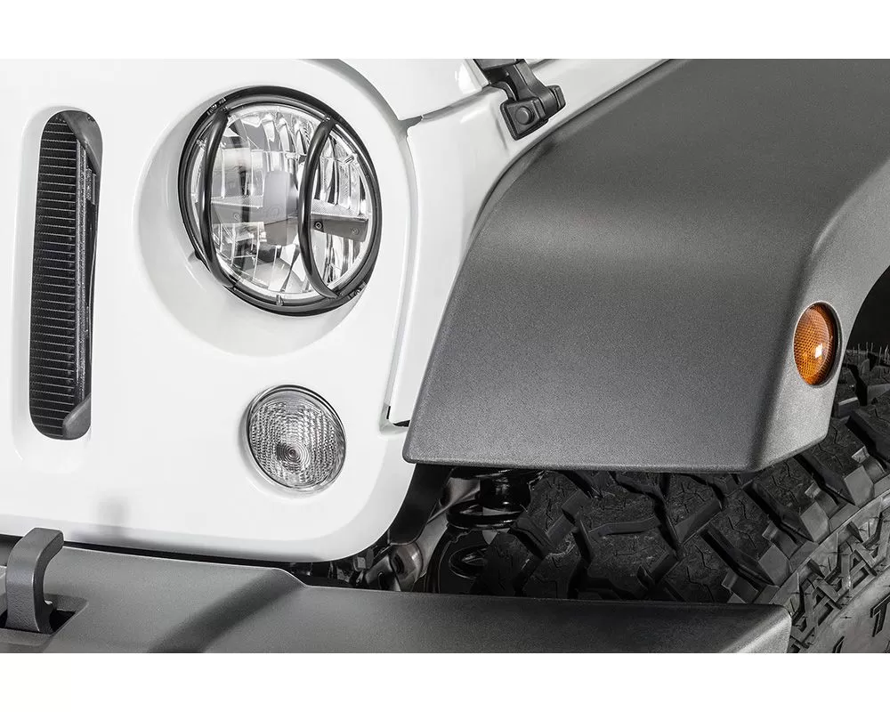 Tactik Euro Style Headlight Guards Jeep Wrangler JK 2007-2018 - 13117 0100
